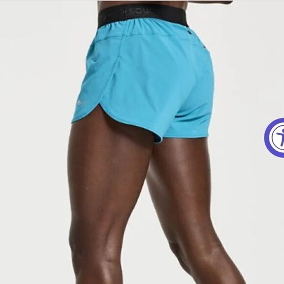 Saucony Pants - Saucony outpace 2.5" split short turquoise medium